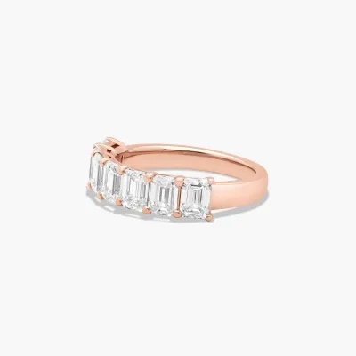 OEM Trendy Women Diamond Wedding Ring 18k Solid Gold Lab Diamond Anniversary Ring VVS HPHT Lab Grown Diamond Ring