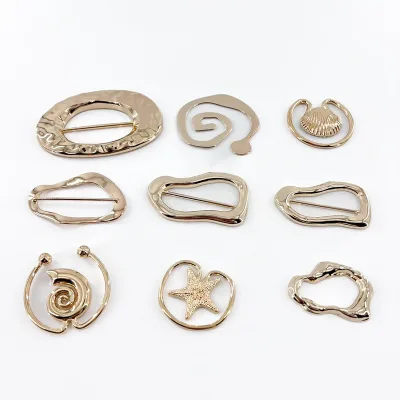Eco-friendly Customizable Metal Connectors for Swimwear - Shiny Plating for Summer Beach Bikinis and Bras