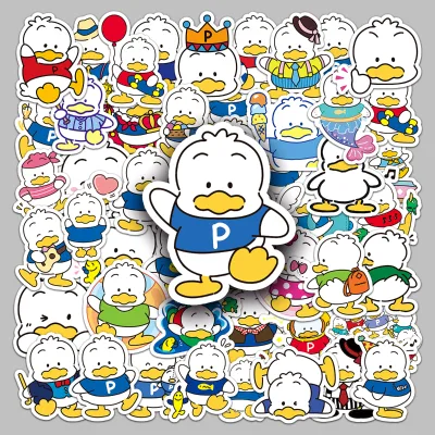 50pcs factory customized cute cartoon vinyl printed Ahiru no Pekkle stickers for stationery and water bottles