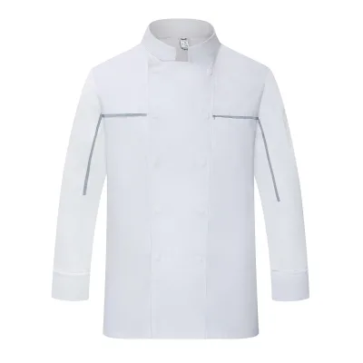 Hothome Embossed Reflective-Stripe Polyester/Cotton Doorman Uniform Long Sleeve Unisex Regular Fit Needle Detection