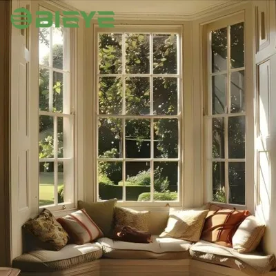 Custom Powder Coated Aluminum Bay Bow Window Fitted with Multi-pane Low-E Glass to Maximize Natural Indoor Daylight
