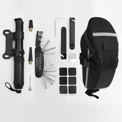 Wholesale Durable 8 in 1 Portable Folding Combination Mini Bike Multitool Wood Bicycle Repair Tool Kit