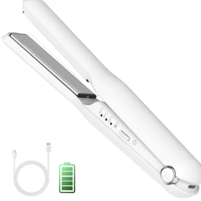Portable Mini Hair Straightener Curling Hair Irons Curler Ceramic Flat Iron Temperature Adjustment Electric Straightening Iron