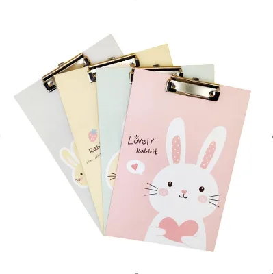 Custom Logo Cardboard Foldable Clip Folio Board A4 Office Letter Pad Paper Clipboard With Storage