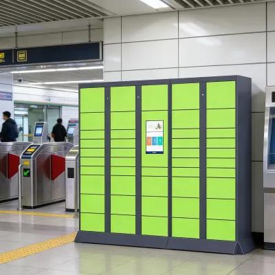 Customizable Smart Metal Lockers with Electronic Lock for Eco-Friendly Package Delivery in Public Places