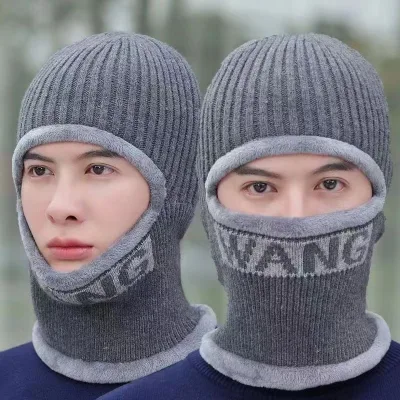 Winter Autumn Men Women Hat Wool Cap Plus Velvet Thick Warm Cycling Motorcycle Riding Ear protection Windproof Knitted Hat Cap