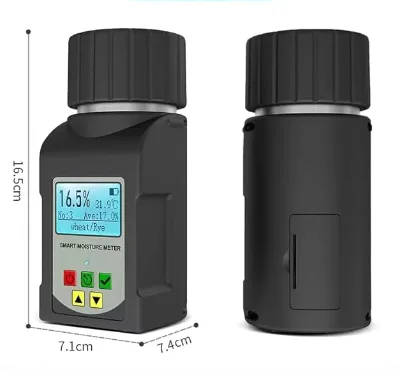 GOYOJO Portable Grain Moisture Tester for 25 Grains Wheat Corn Coffee High Precision with Temperature Compensation Data Storage