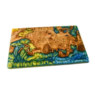 Youlike Handmade Olive Wood Cutting Board with Resin,Charcuterie Boards Wooden Epoxy Serving Board for Meat Vegetable