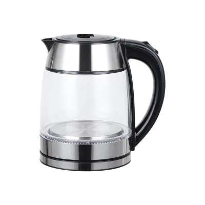 Household Glass Electric Kettle 1.8L 1500W Fast Heating Water Kettle With Blue LED Indicator & Auto Shut Off Function