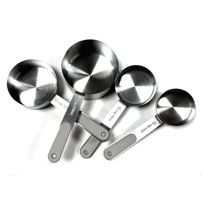 Stainless Steel Measuring Spoons Cups Set, Premium Stackable Tablespoons Measuring Set for Gift Dry Liquid Ingredients