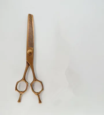 6.5 Inch Pet Grooming Thinning Scissors Bronzed Thinner Scissors