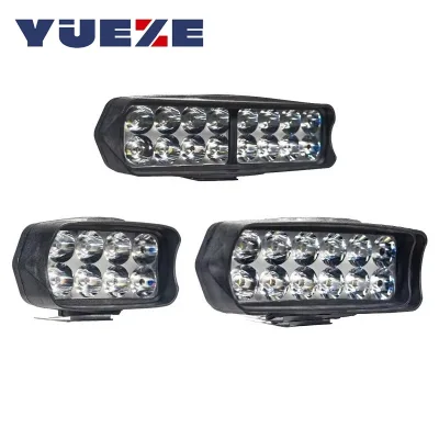 Motorcycle Headlight 8/12/16 LED Driving Lights Waterproof Auxiliary Headlight Scooter External Spotlight Fog Light Accessories