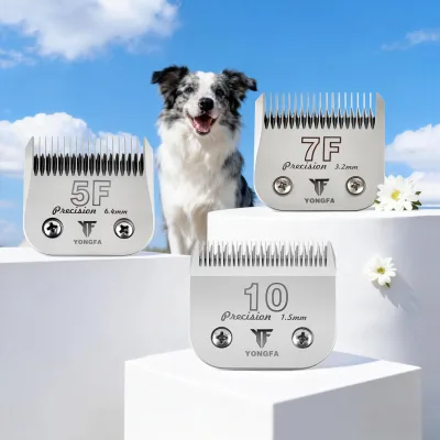 Detachable Steel Pet Clipper Blades Compatible With Most Standard A5 Detachable Style Clipper