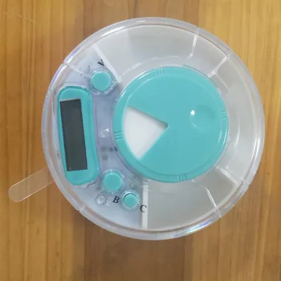Elec Contain Medicine Reminder to Eat Medicine on Time for Old or Children or Amnesia People Intelligent Timer Pill Box PFT-55