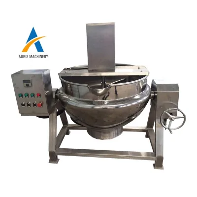 Stainless Steel 220/380v 200l Gas Cooking Pot of Jam with Stirrer