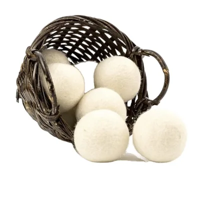 Organic Eco Dryer Wool Balls - 6 Pack - 100% Handmade, Fair Trade, Organic, No Lint - Premium Quality