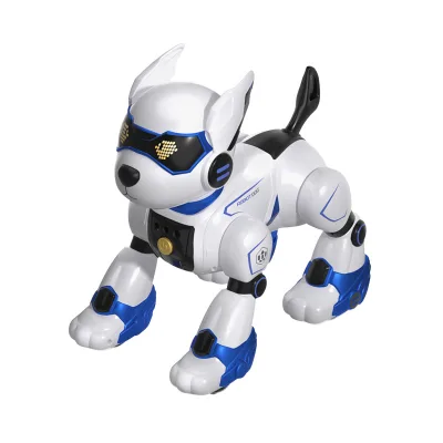 Intelligent  RC Robot Dog Toy Battery Operated Multi-Function Remote Control Plastic Wheel with Voice Control