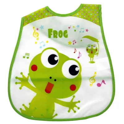 Cartoon Design Baby Bibs Waterproof EVA Washable Infant Soft Drool Bib
