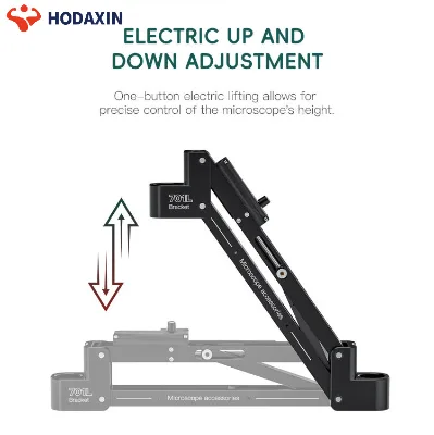 TBK 701L Electric Lifting Extension Bracket Professional Microscope Stand Precision Repair Focusing Rock-solid Stability Tool