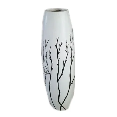 Wholesale Modern Natural Living Room Party Plastic Fiberglass Resin Material Home Decor Vase