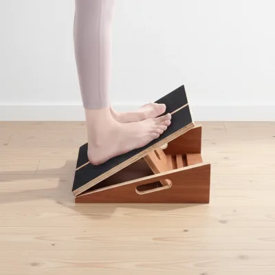 Gym wooden 5-person adjustable leg stretch stretcher, portable wooden inclined board, wooden crafts, wooden box and wall label