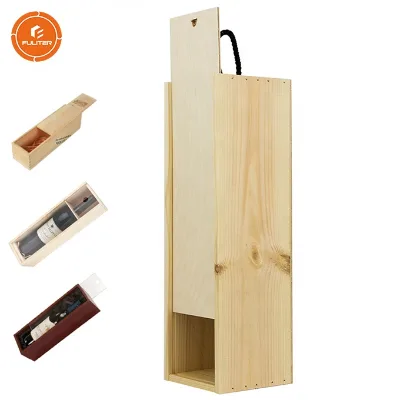 Wholesale Custom Luxury China Shenzhen Good Quality Cheap Wooden champagne Wine Storage Gift Boxes with Sliding Lid