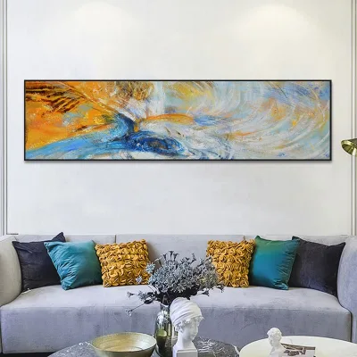 Art Hand Painted Texture Oil Painting on Canvas Abstract Wall Art Deco Contemporary Artwork Framed Ready to Hang