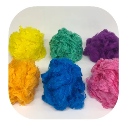 100% Natural Dope Dyed Bamboo Fiber for Spinning