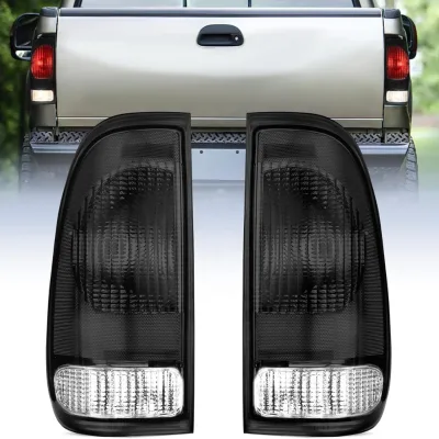 Taillight Assembly Super Duty Smoke Rear Tail Light Lamp OE Style Pair