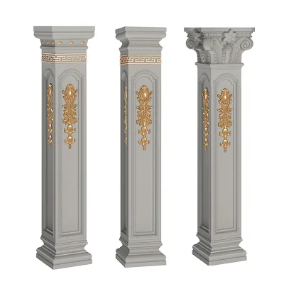 New Design Classic Strip Plastic European Pillar Mould Column Injection Concrete Cement Mold