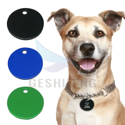 Aluminum Sublimation Collar Name Engrave Necklace Custom Cat Pet ID Dog Tag