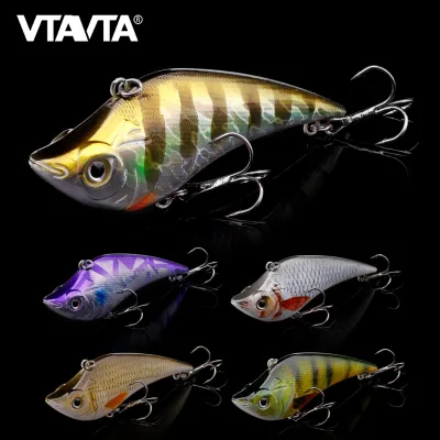 Vtavta 90mm 20g Lifelike Rattlin Vib Fishing Lures Sinking Plastic Vibes Lipless Trout Crankbait Lures Vibe
