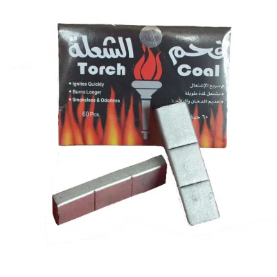 HQHS0030 HongQiang Sliver Shisha Charcoal Bamboo Charcoal Magic Coal Troch Coal