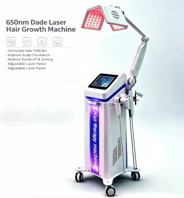 Multi-functional Scalp Care Machine High Frequency Comb Massage Head 650nm Diodo Red Light Anti-hair Loss Treatment Instrument
