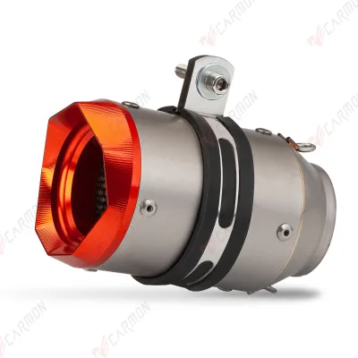 51MM/60mm Universal Motorcycle Round Mouth Short Stainless Steel Carbon Fiber Exhaust Pipe Muffler Tips