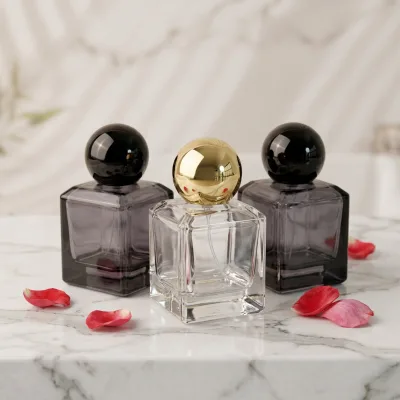 Dia 38mm 34mm Unique Heavy Perfume Round Cap Cover Spray Clear Bottle Perfume Topper Lid Square Glass Fragrance Parfum Ball Caps