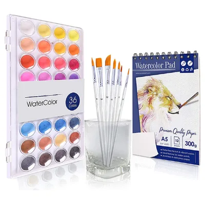 Hot Selling Art Watercolour Brushes Water Color Paint Set Painting Paper 300g Cotton