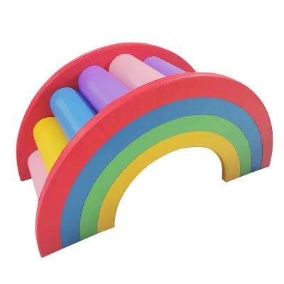 Wholesale Indoor Soft Playground Rainbow Bridge Non-Toxic and Safe Indoor Soft Play Ball Pool Equipment Set
