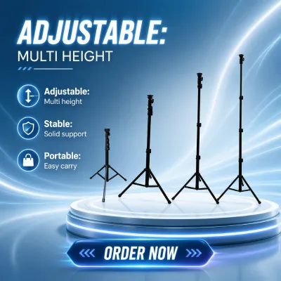 130CM New Arrival Button Type Portable Lightweight Tripod Stand DSLR Digital Camera for Live Steaming Show Youtube