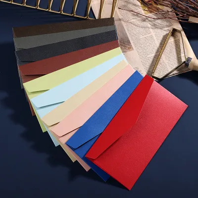 Western-style Special Paper Envelope Simple Retro Invitation Wedding Celebration Printing Logo Color Envelope Bag China-made