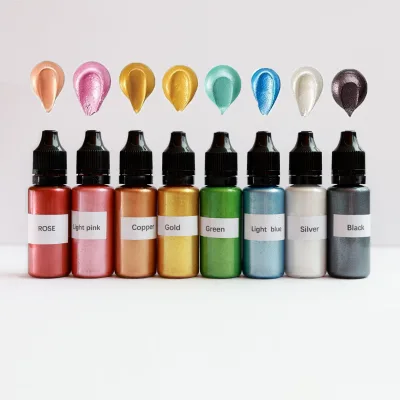Wholesale Liquid Metallic Food Coloring Edible Metallic Color Paint Food-Grade Dye for Icing, Frosting, Fondant, Chocolate