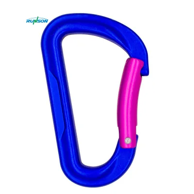Manufacturers Supply No. 8 D Keychain Carabiner Hook Aluminum Alloy Mountaineering Buckle for Outdoor Hiking