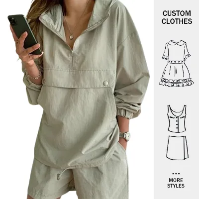 2024 Customized LOGO High-quality Leisure Sports Spring Summer Nylon Polyester Waterproof Windproof Tracksuit