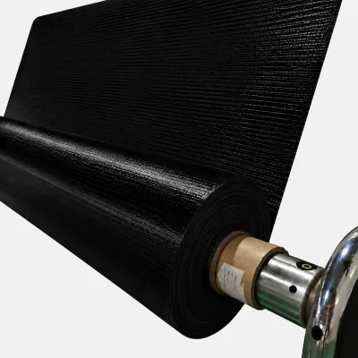 Black Knife Coated PVC Polyester Truck Cover Fabric 3 m X 3.5 m for Heavy Duty Cargo Transport and Storage