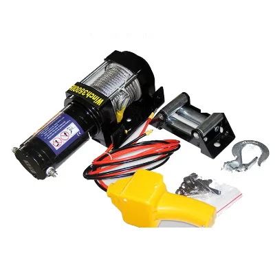 Single 12v or 24v Electric Car Winch Steel and Aluminium Mini Hoisting Winch for Autos for Electric Cars