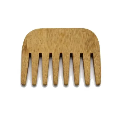 Hot Selling CHENGMI BC-1016 Bamboo Wide Tooth Beard Comb Wholesale with Logos