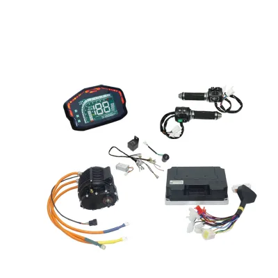 QS MOTOR QS165 High Power 12000W 12KW 72V 60H Encoder PMSM Mid Drive Motor with New Fardriver ND72890B BLDC Controller