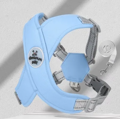 Wholesale Dog Leash Breathable Pet Chest Harness Vest Reflective Dog Leash