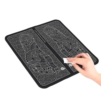 Rechargeable Electric Tens Ems Portable Magnetic Therapy Reliexology Foot Mat Massager