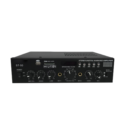 Customized Professional Mini Karaoke Mixing BT Amplifier 2*80W Powerkaraoke Karaoke System Amplifier